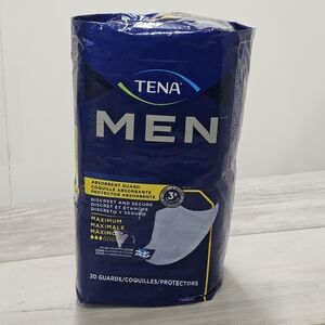 Tena Men 50600 Absorbent Guard 3X Protection Odor Control Maximum 20 Guards